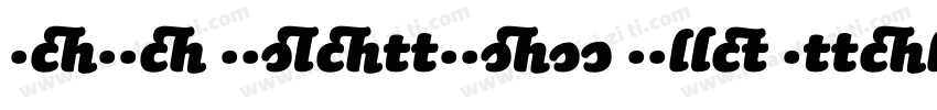 Sauna Ligatures Bold Italic Swash字体转换
